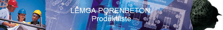 LEMGA PORENBETON 
Produktliste